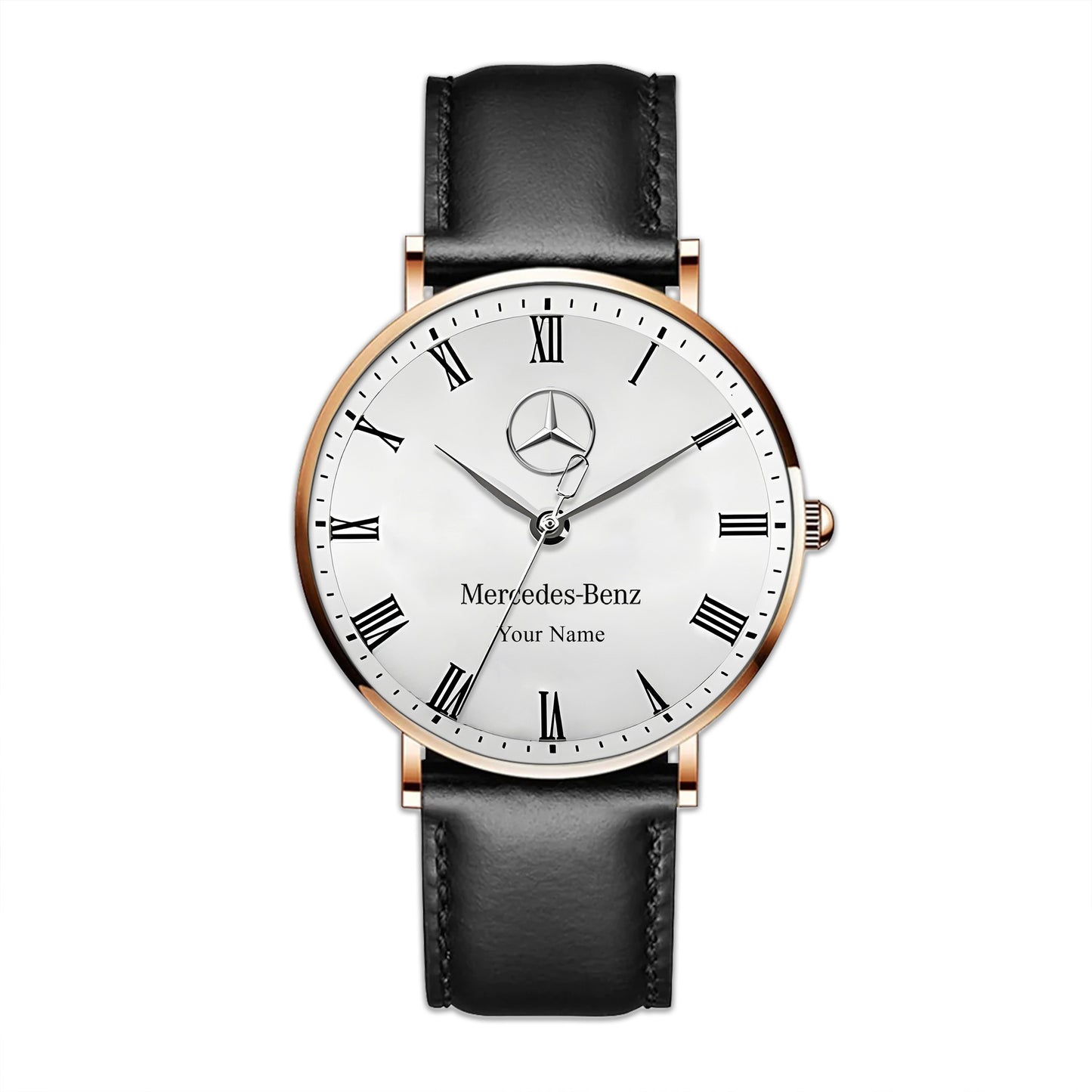 Personalized Merc Marben Quartz Leather Watch Q040905