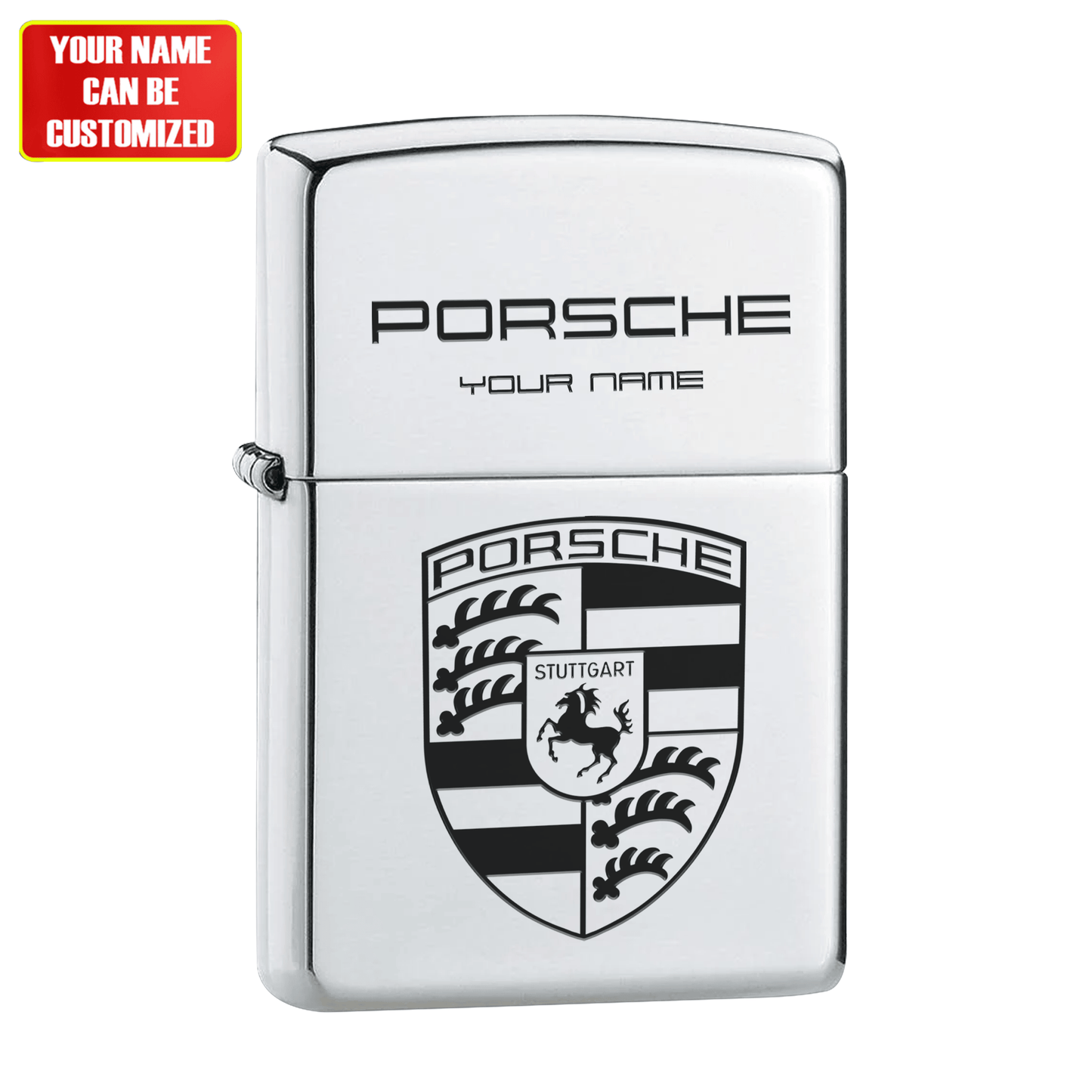 Personalized Pors Laser Zippo Lighter