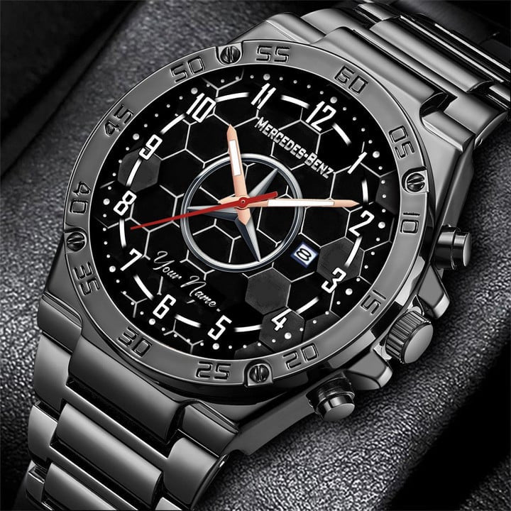 Personalized Merc Sport Luxury Dial Steel Watch V10