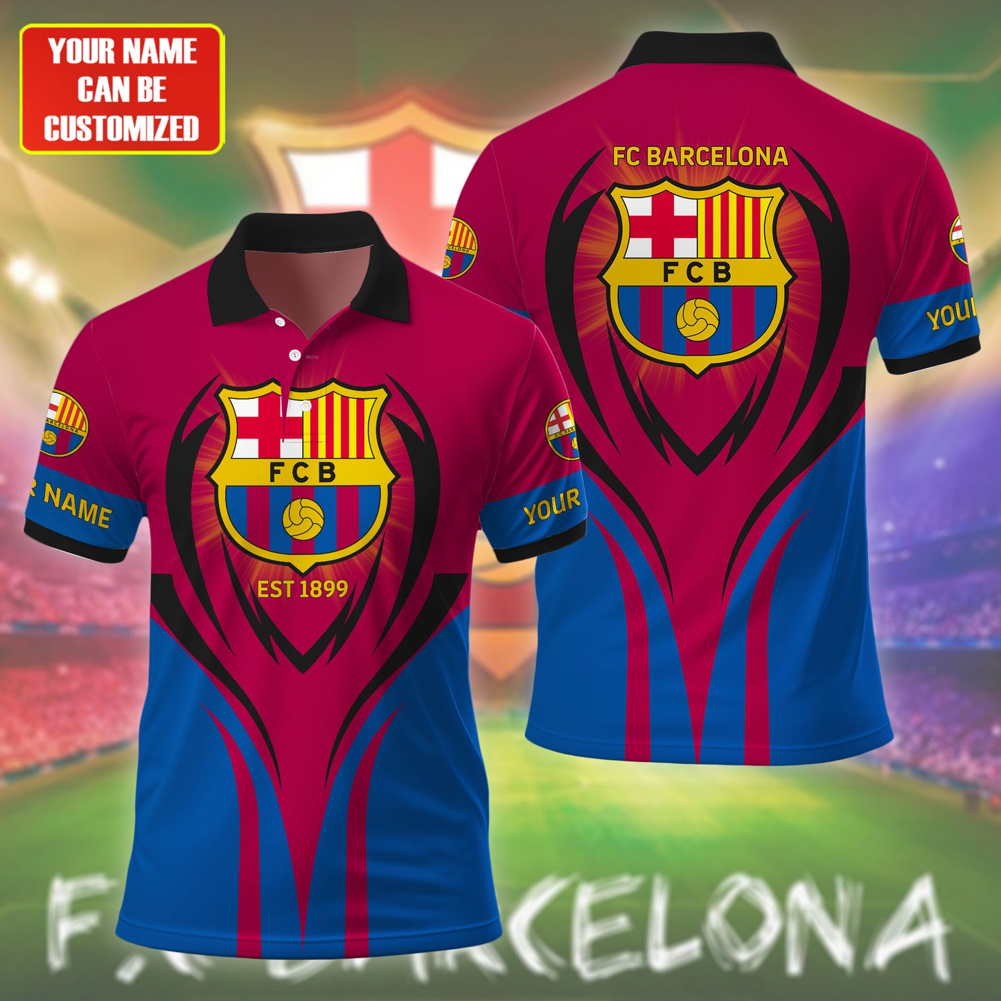 Personalized Barca FC 3D Full Printing Set , Barca FC Shirt , Zipper Polo, Hoodie , Short , Polo , hawaii