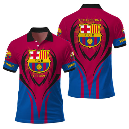 Personalized Barca FC 3D Full Printing Set , Barca FC Shirt , Zipper Polo, Hoodie , Short , Polo , hawaii