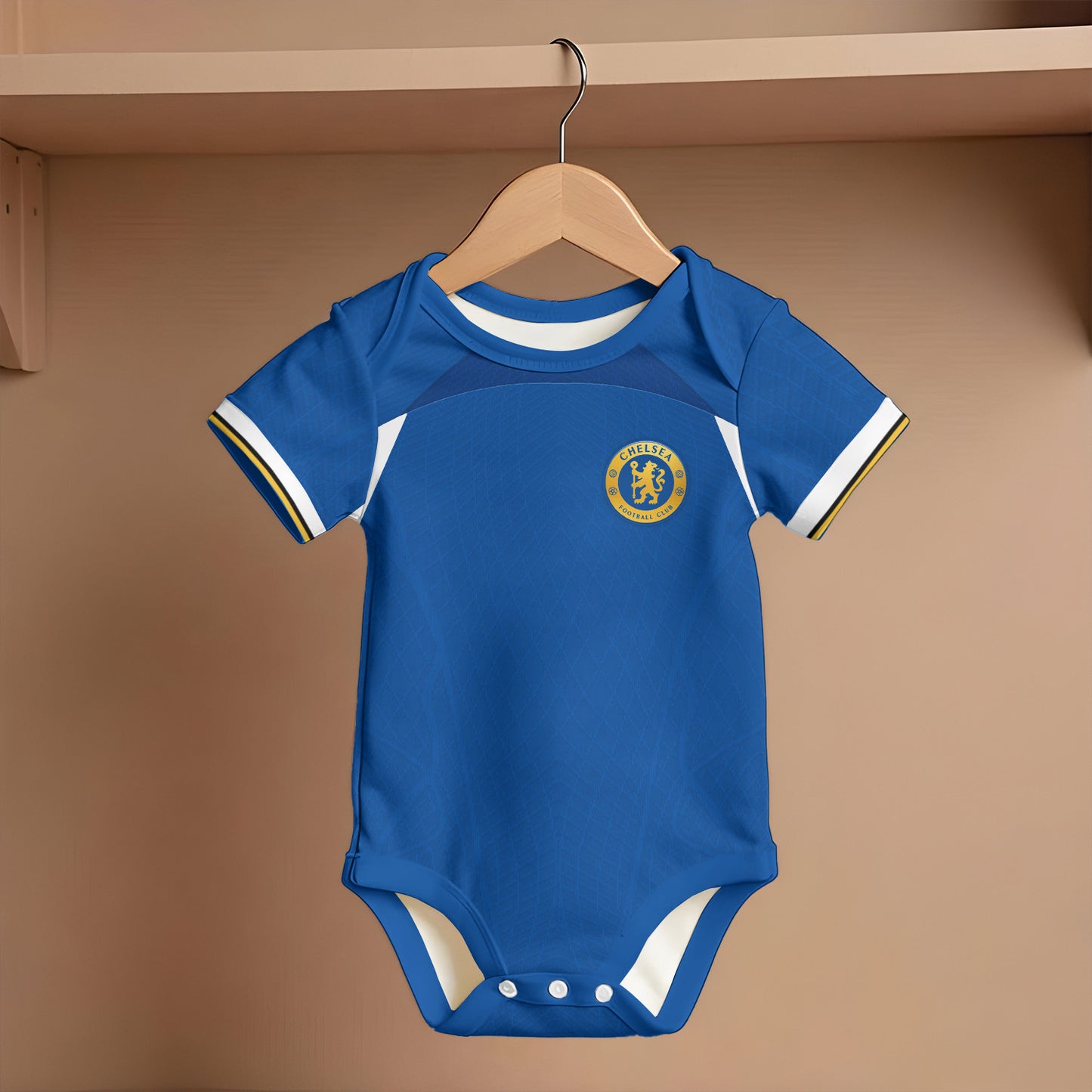 Customized Chelsea CFC Soccer Jersey , Baby Rib Bodysuit Sizes