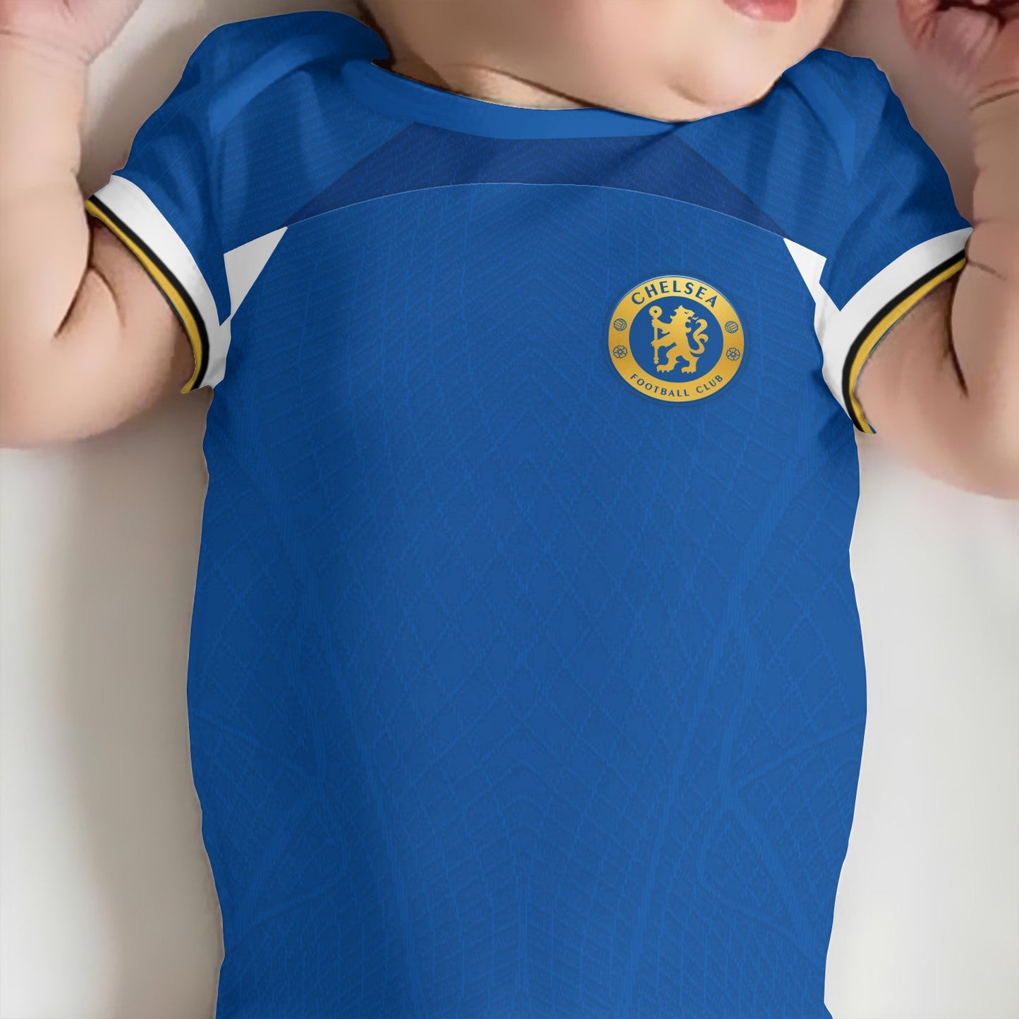 Customized Chelsea CFC Soccer Jersey , Baby Rib Bodysuit Sizes
