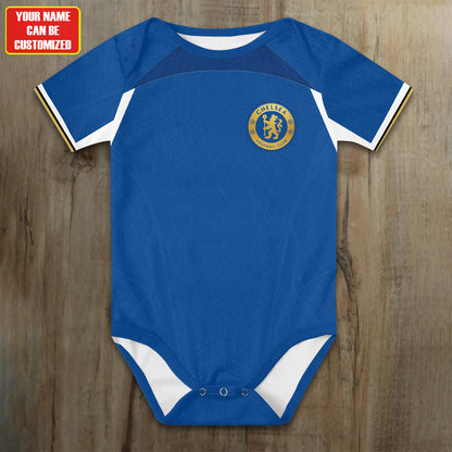 Customized Chelsea CFC Soccer Jersey , Baby Rib Bodysuit Sizes
