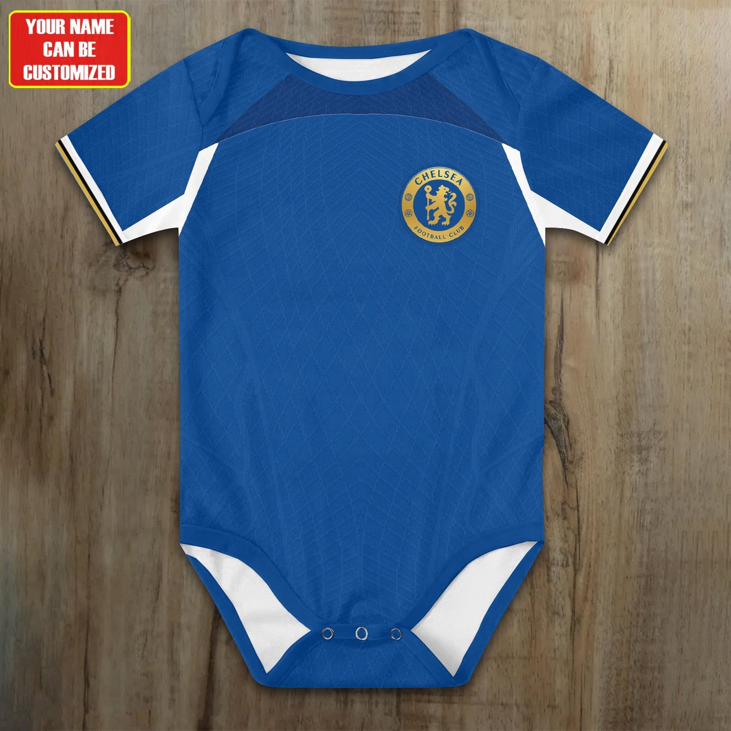 Customized Chelsea CFC Soccer Jersey , Baby Rib Bodysuit Sizes