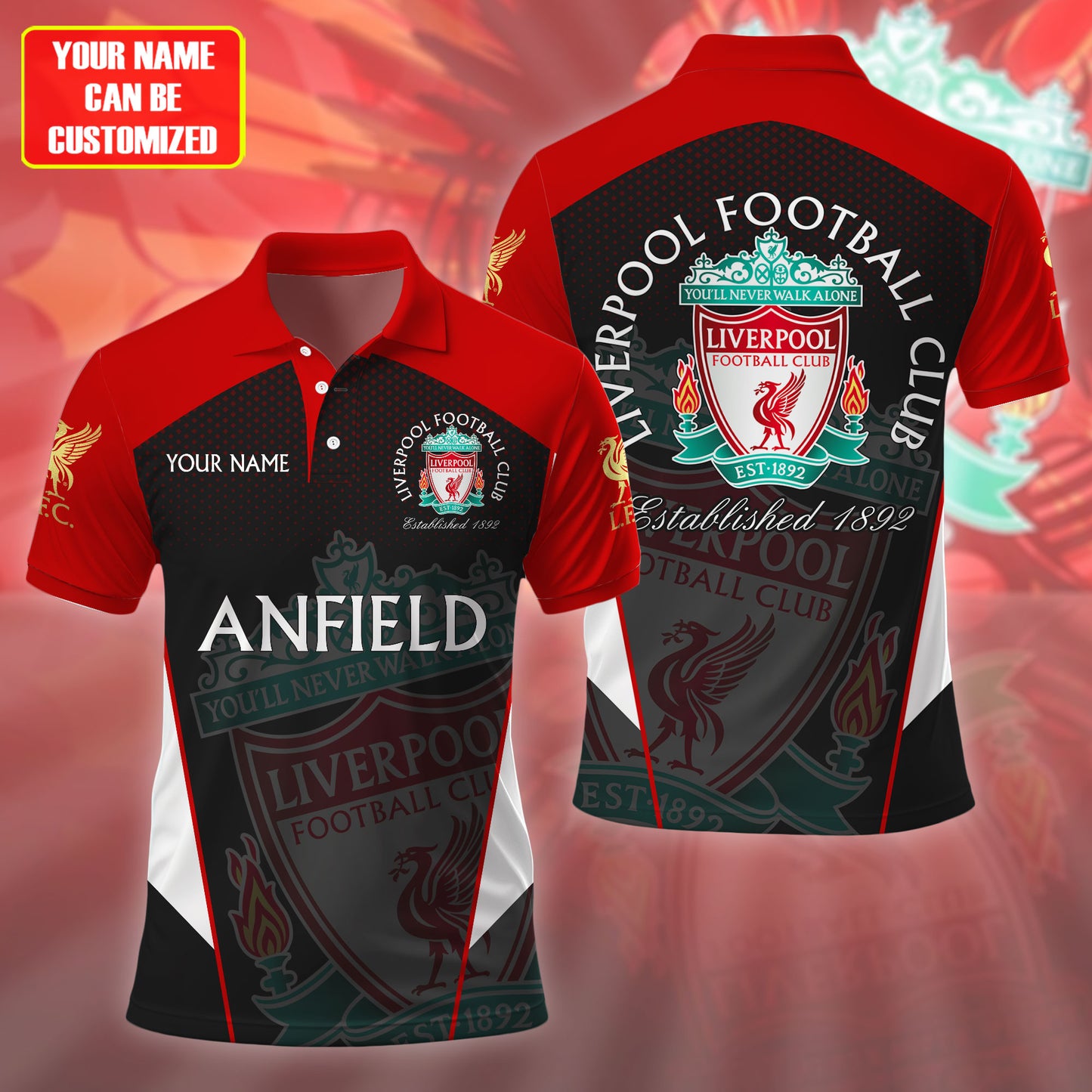 Personalized LVP Anfield 3D Full Printing Set ,LVP Anfield Shirt , Hoodie , Short , Polo ,hawaii