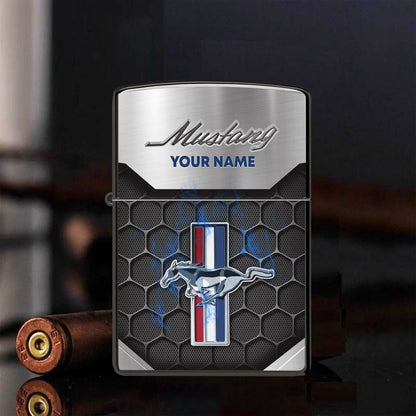Personalized F Mustang Zippo Lighter