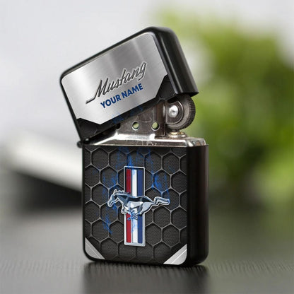 Personalized F Mustang Zippo Lighter