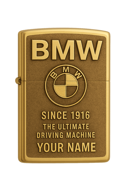 Personalized BW Golden Vintage Zippo Lighter