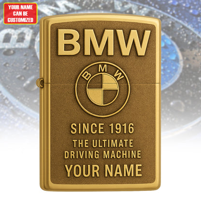 Personalized BW Golden Vintage Zippo Lighter