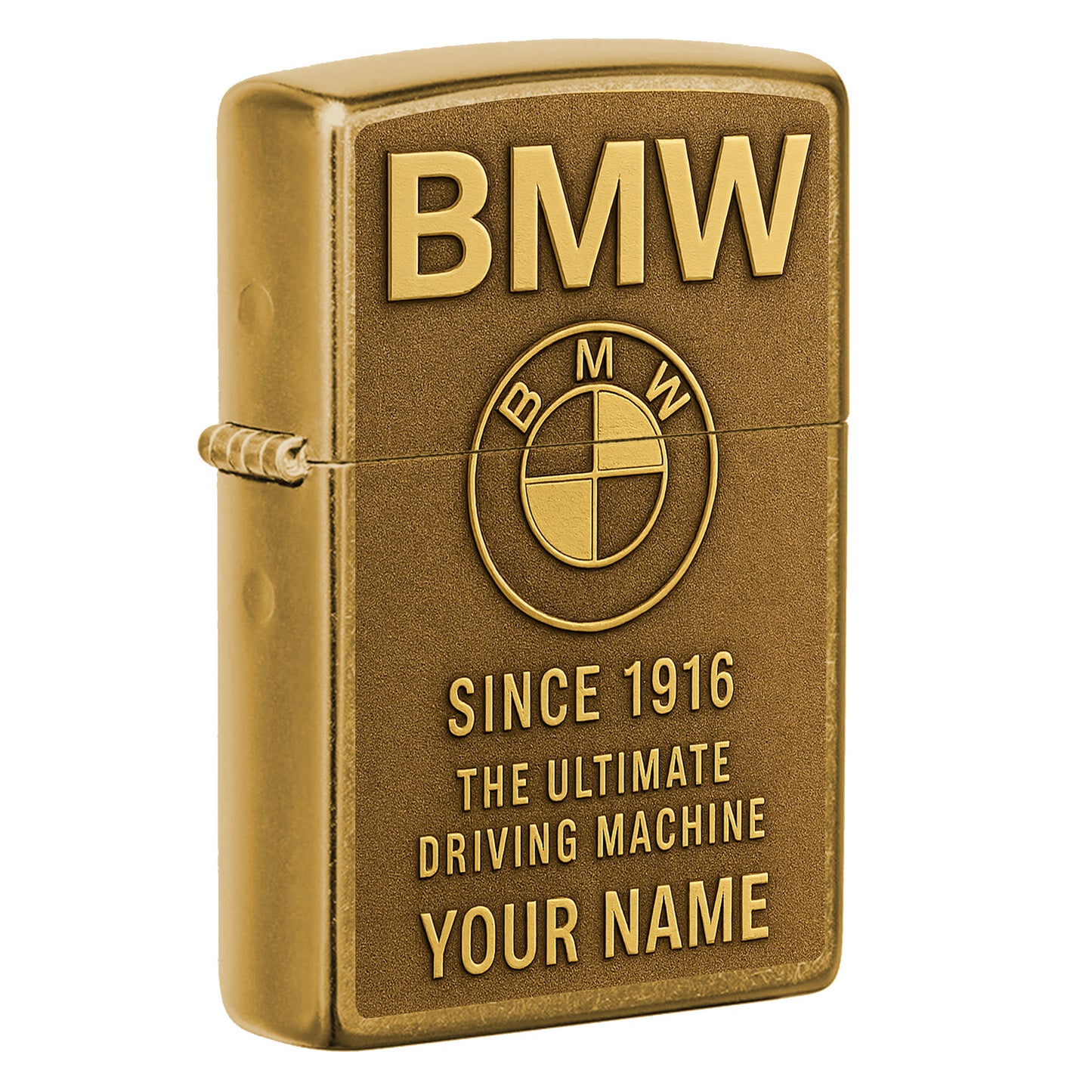 Personalized BW Golden Vintage Zippo Lighter