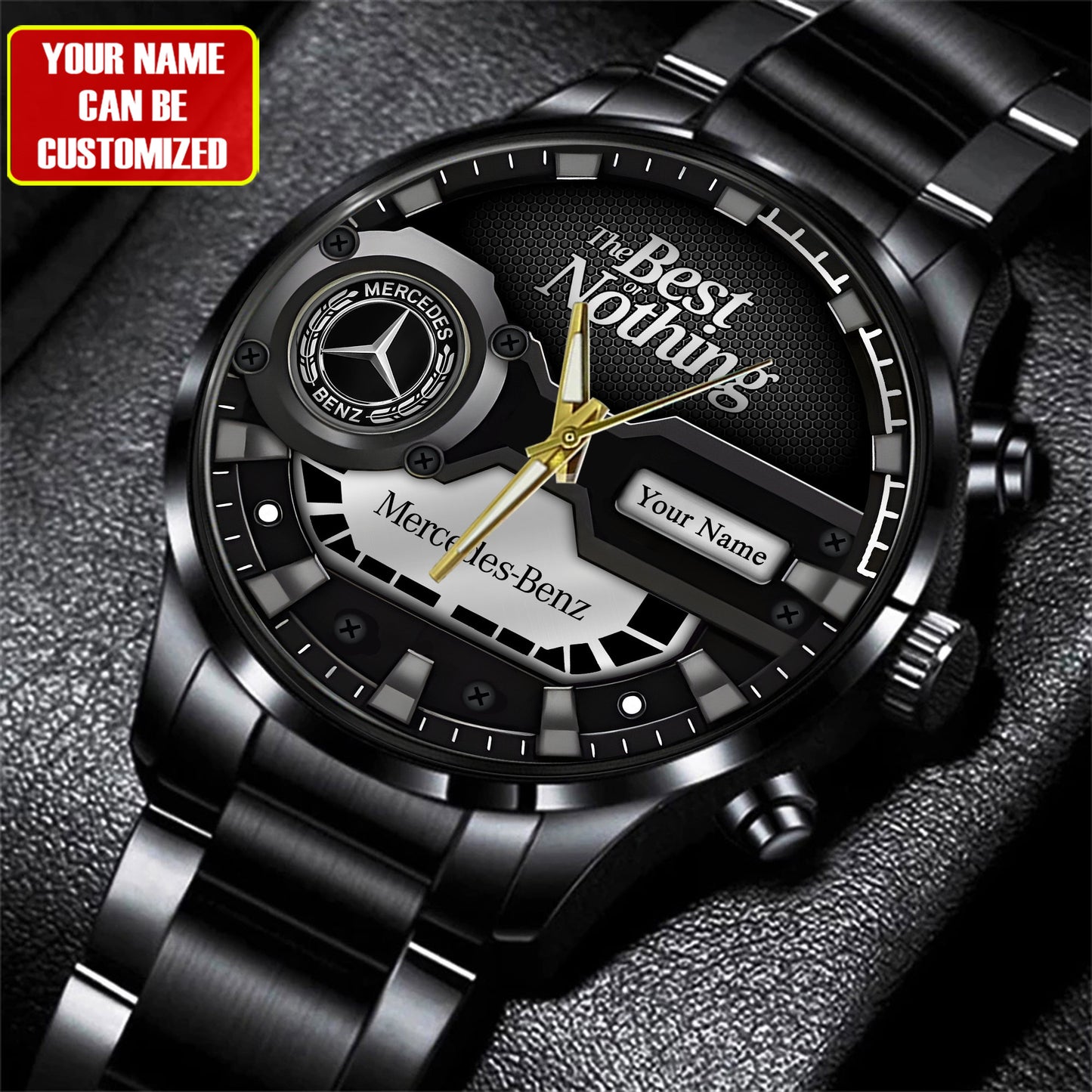 Personalized Merc The Best Or Nothing Stainless Steel Watch