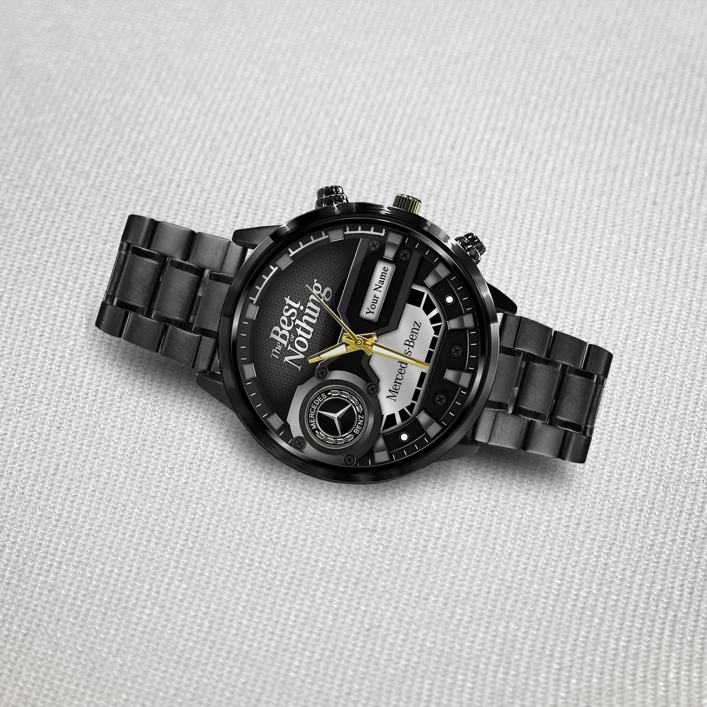 Personalized Merc The Best Or Nothing Stainless Steel Watch