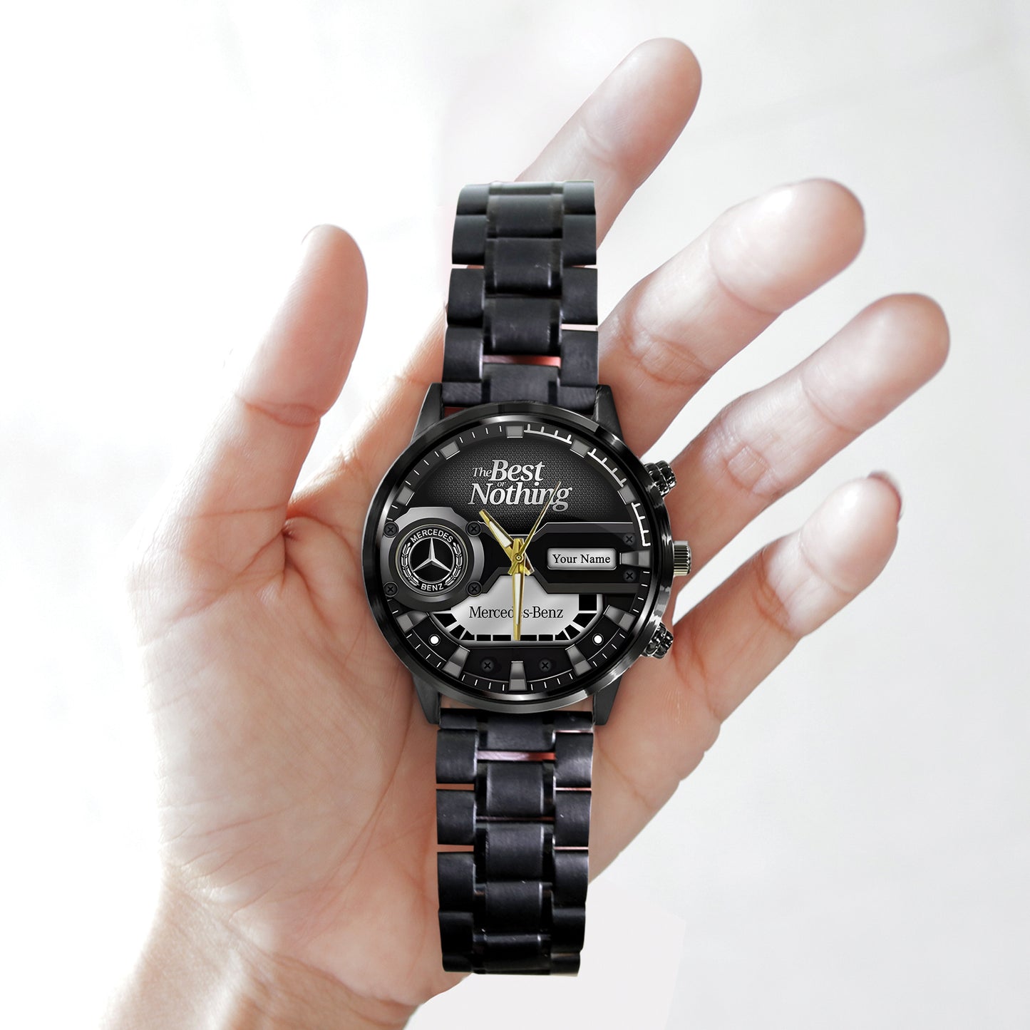 Personalized Merc The Best Or Nothing Stainless Steel Watch