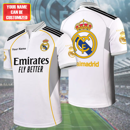 Personalized Real Uniform 3D Full Printing Set , Real Shirt , Hoodie , Short ,Polo ,hawaii