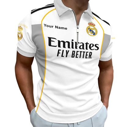 Personalized Real Uniform 3D Full Printing Set , Real Shirt , Hoodie , Short ,Polo ,hawaii