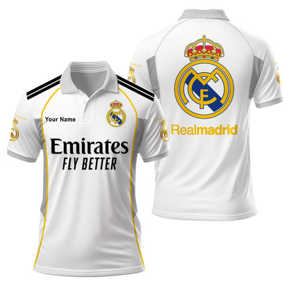 Personalized Real Uniform 3D Full Printing Set , Real Shirt , Hoodie , Short ,Polo ,hawaii