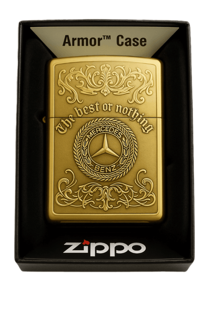 Merc Golden Elegant Zippo Lighter