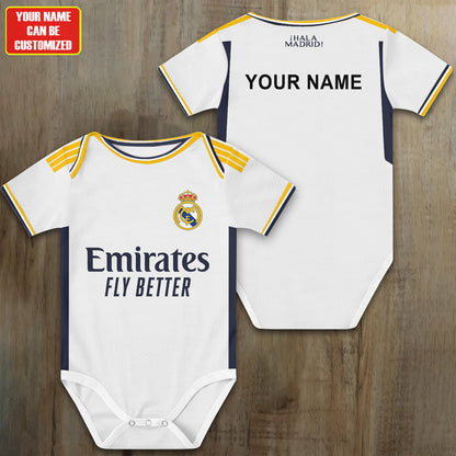 Customized Real Soccer Jersey , Baby Rib Bodysuit Sizes