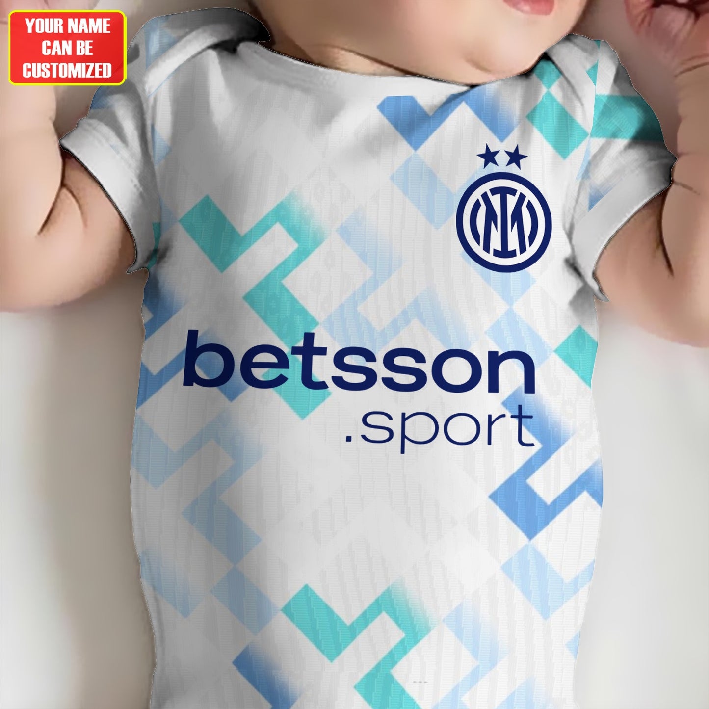 Customized Inter Milan Third Soccer Jersey , Baby Rib Bodysuit Sizes