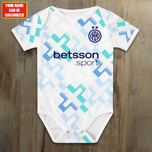 Customized Inter Milan Third Soccer Jersey , Baby Rib Bodysuit Sizes