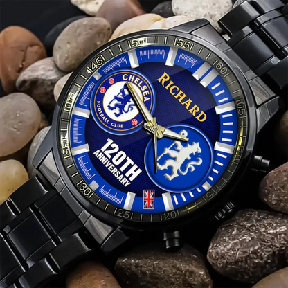Personalized Chelsea 120TH Anniversary Luxury Stainless Steel Watch