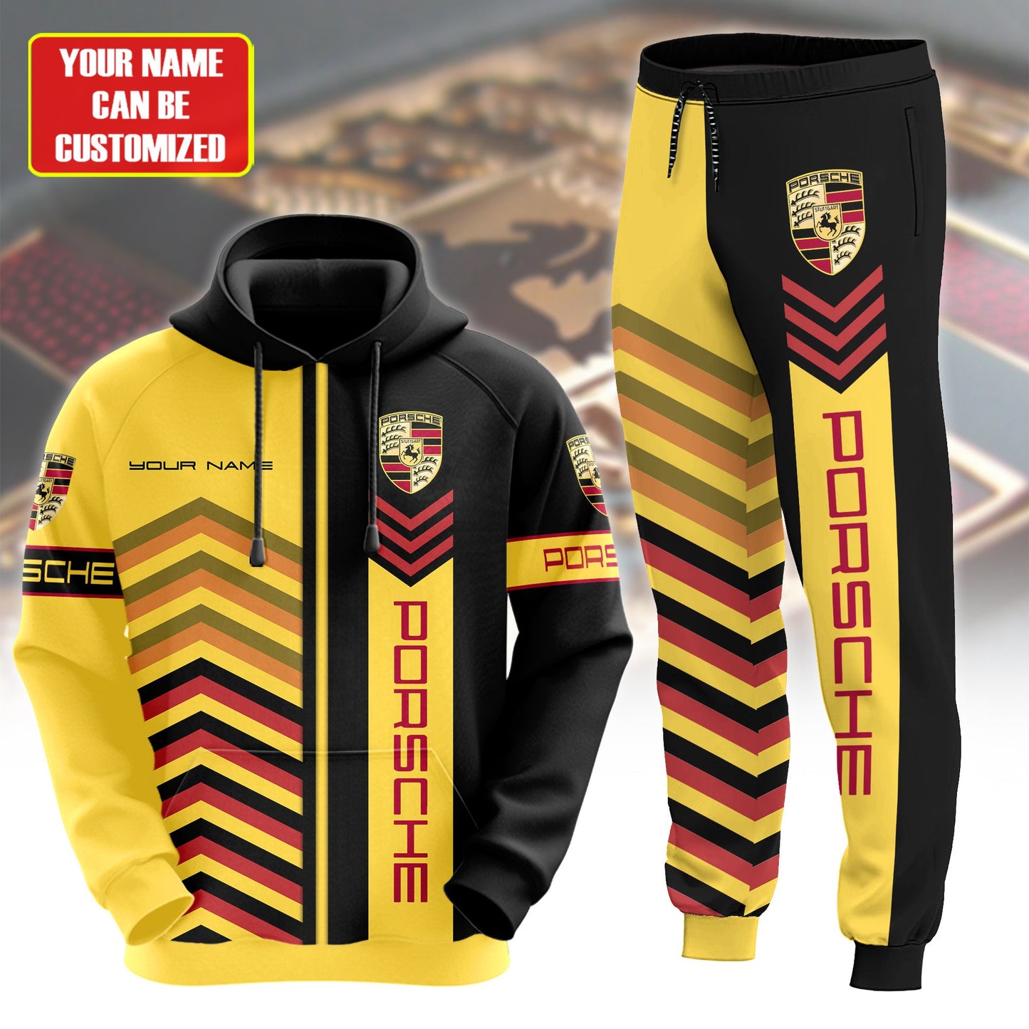 Personalized Pors Q10 3D All over Printed Hoodie and Sweatpants set