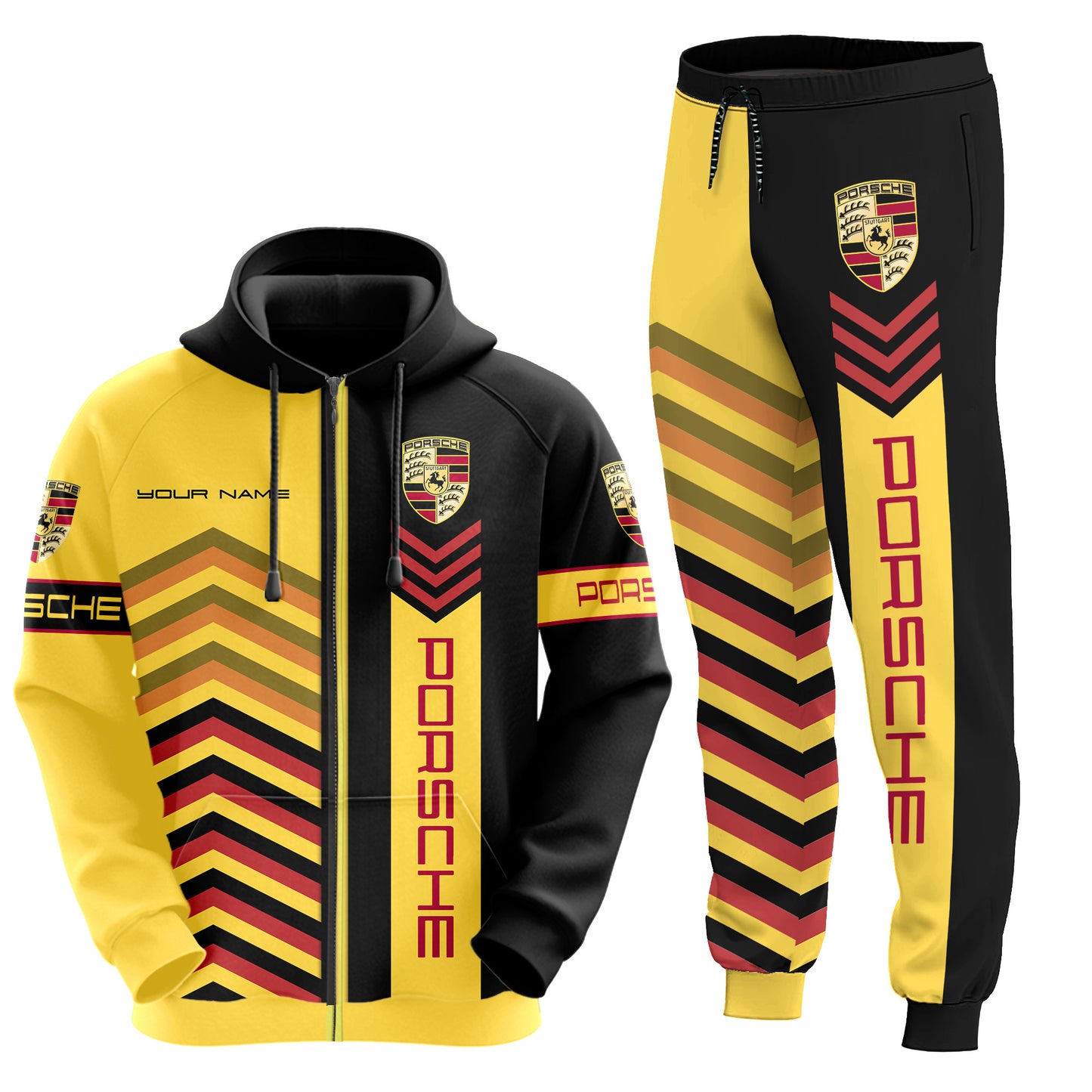 Personalized Pors Q10 3D All over Printed Hoodie and Sweatpants set