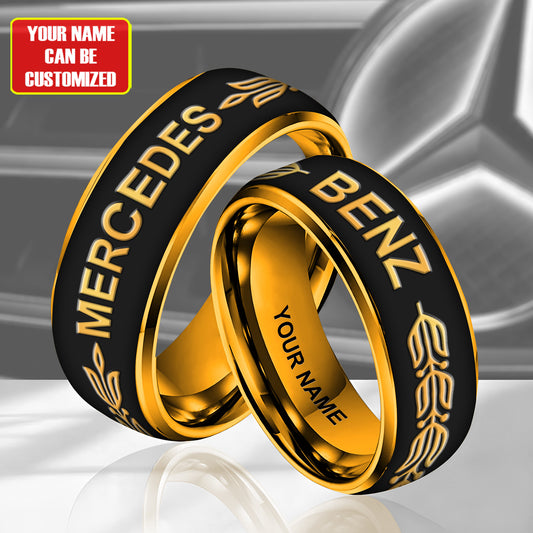 Personalized Merc Benz Luxury Custom Alloy Ring