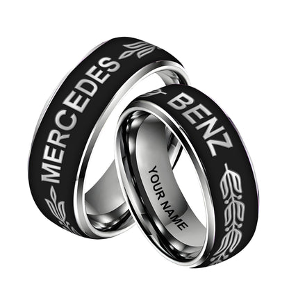 Personalized Merc Benz Luxury Custom Alloy Ring