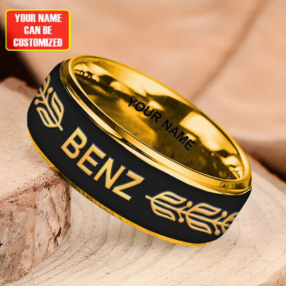 Personalized Merc Benz Luxury Custom Alloy Ring