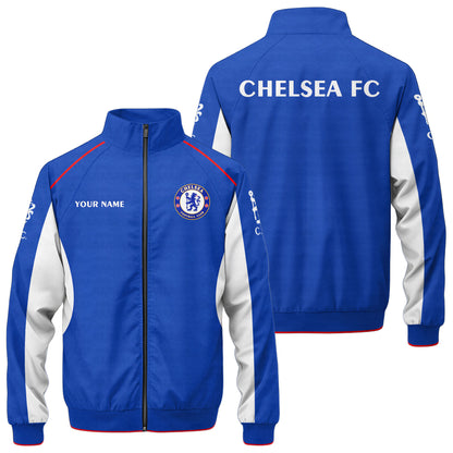 Personalized Chelsea Zipper Stand Collar Jacket