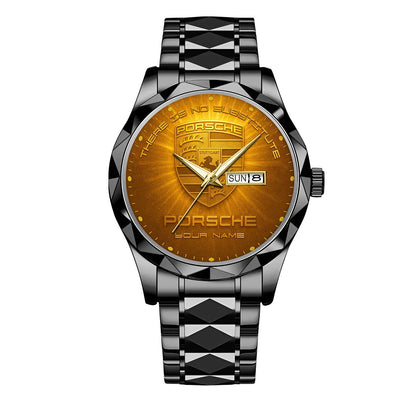 Personalized Pors Golden Alloy Charley Watch