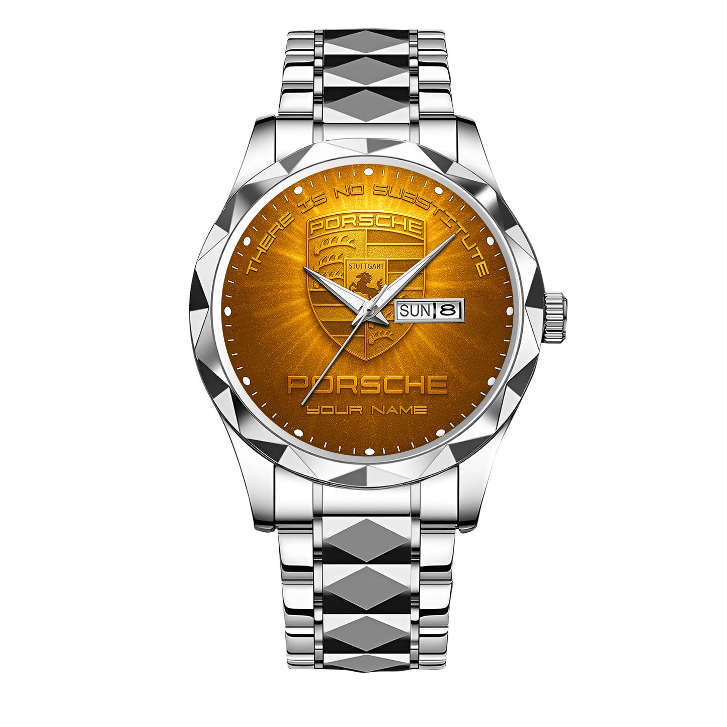 Personalized Pors Golden Alloy Charley Watch