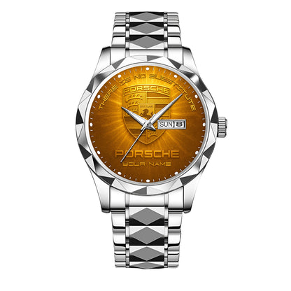 Personalized Pors Golden Alloy Charley Watch