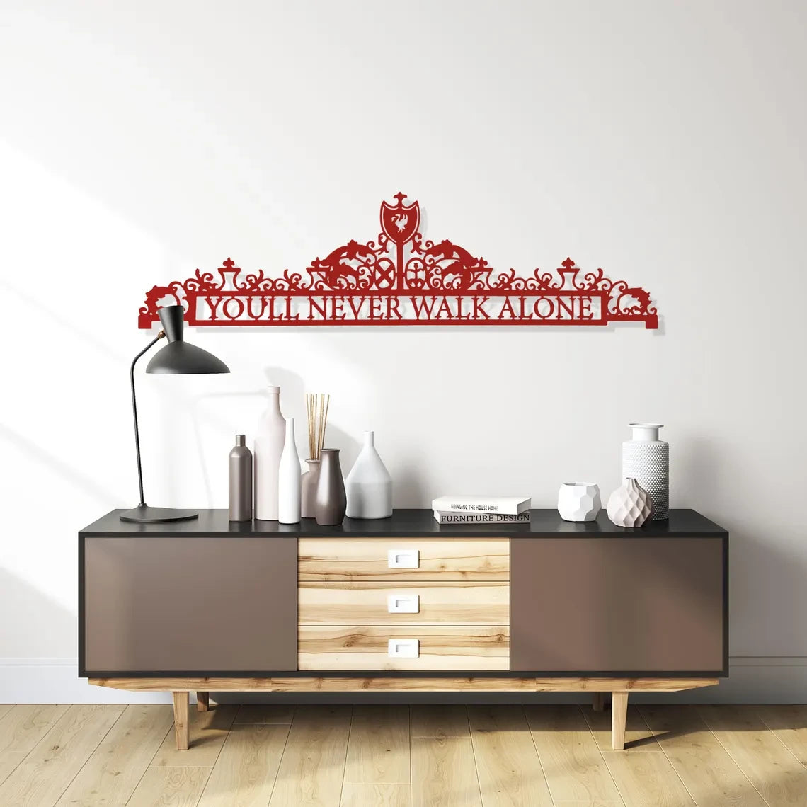 You'll Never Walk Alone Metal Wall Art, LVP Metal Wall Art , Decor Gift