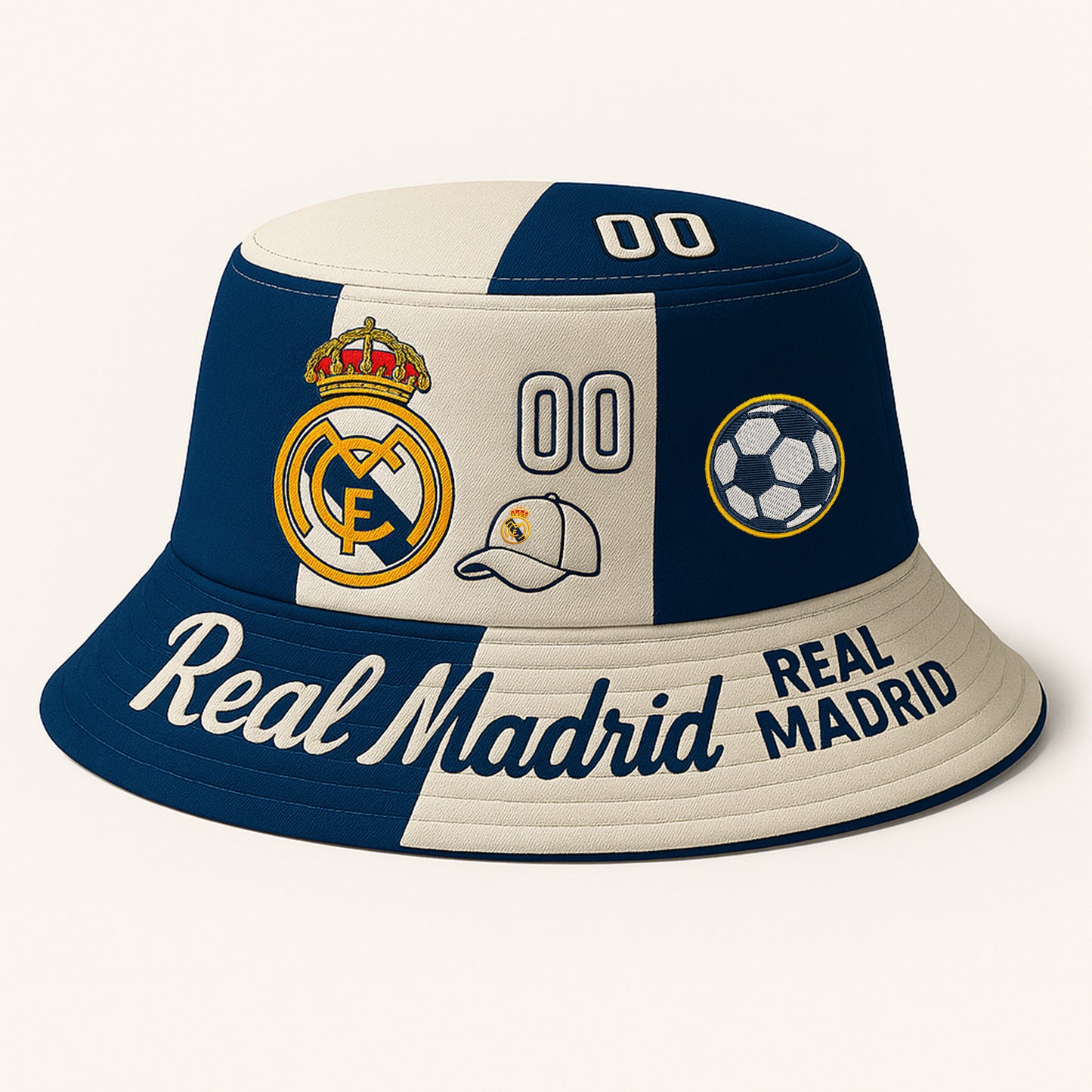Real Embroidery Pattern Bucket Hat