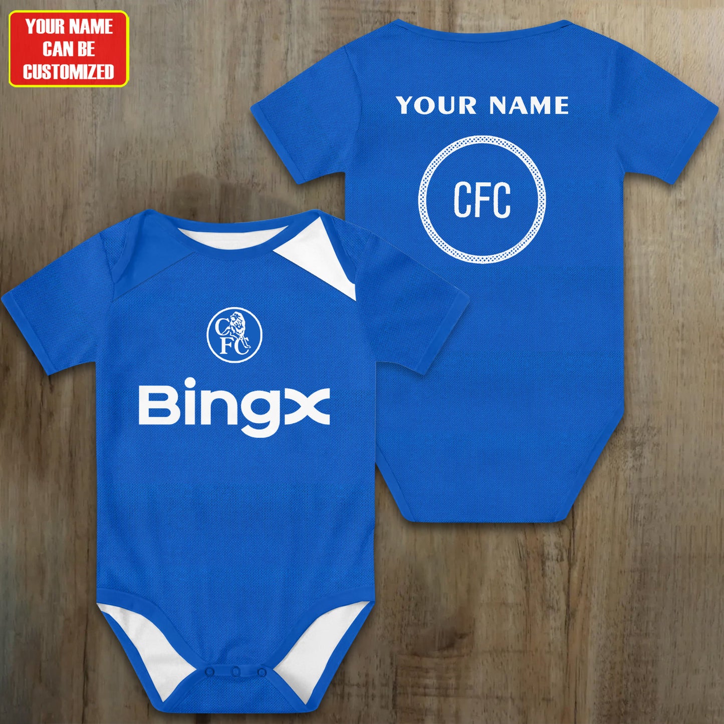 Customized Chelsea Third Strike Soccer Jersey , Baby Rib Bodysuit Sizes