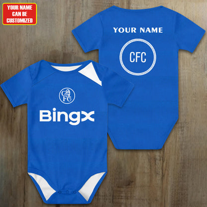 Customized Chelsea Third Strike Soccer Jersey , Baby Rib Bodysuit Sizes