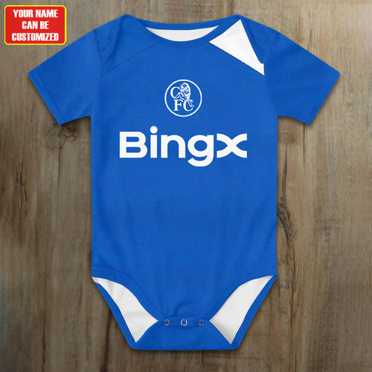 Customized Chelsea Third Strike Soccer Jersey , Baby Rib Bodysuit Sizes