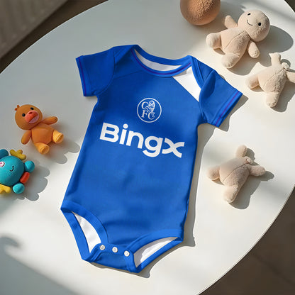Customized Chelsea Third Strike Soccer Jersey , Baby Rib Bodysuit Sizes
