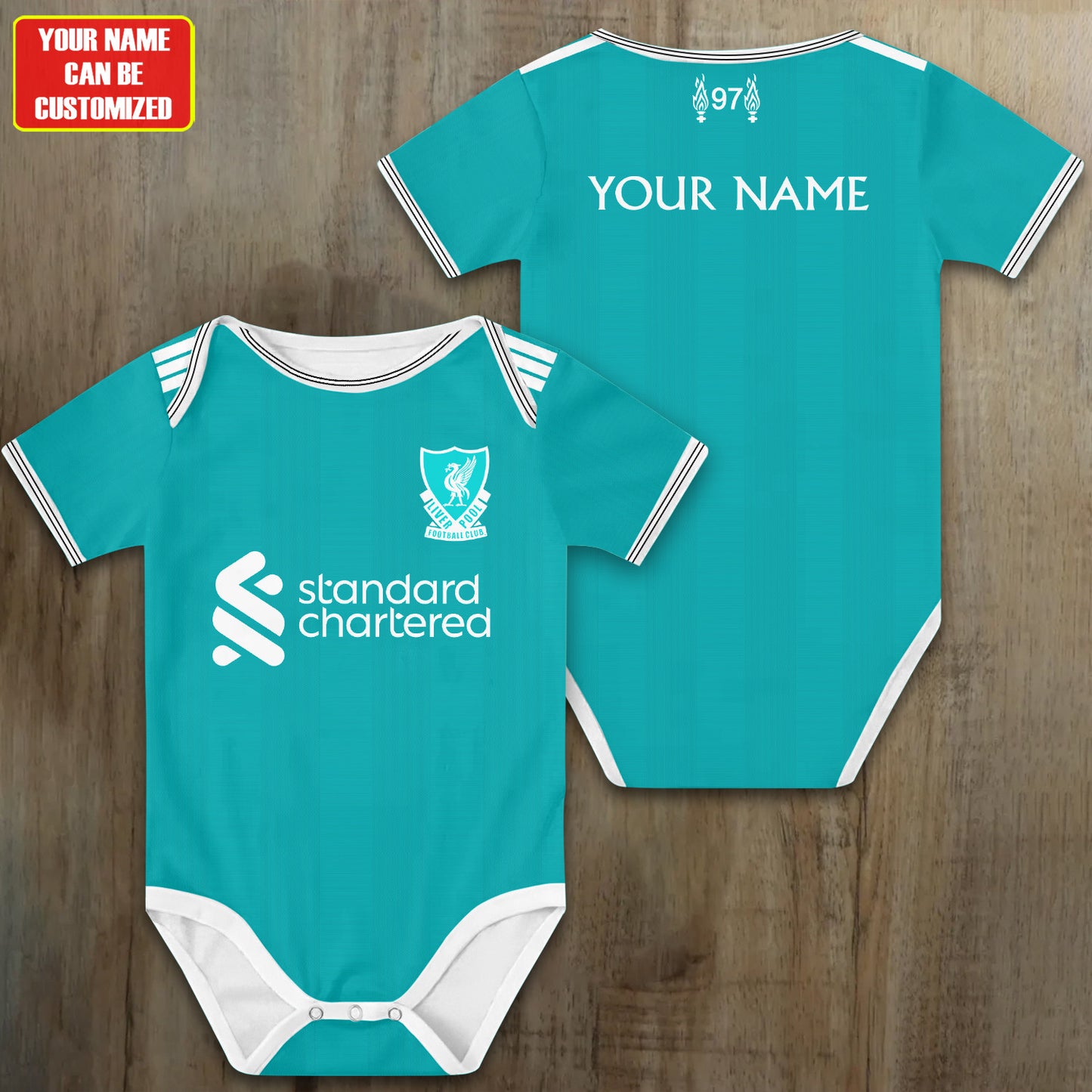 Customized LVP Third Soccer Jersey , Baby Rib Bodysuit Sizes
