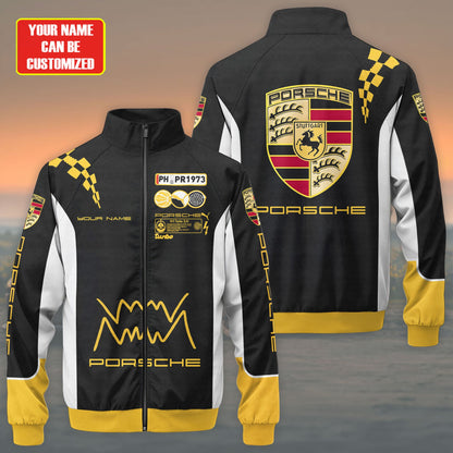 Pors X Pm Sport Zipper Stand Collar Jacket