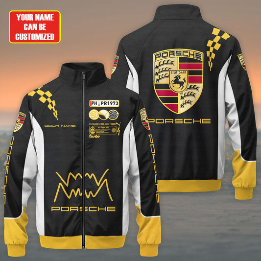 Pors X Pm Sport Zipper Stand Collar Jacket