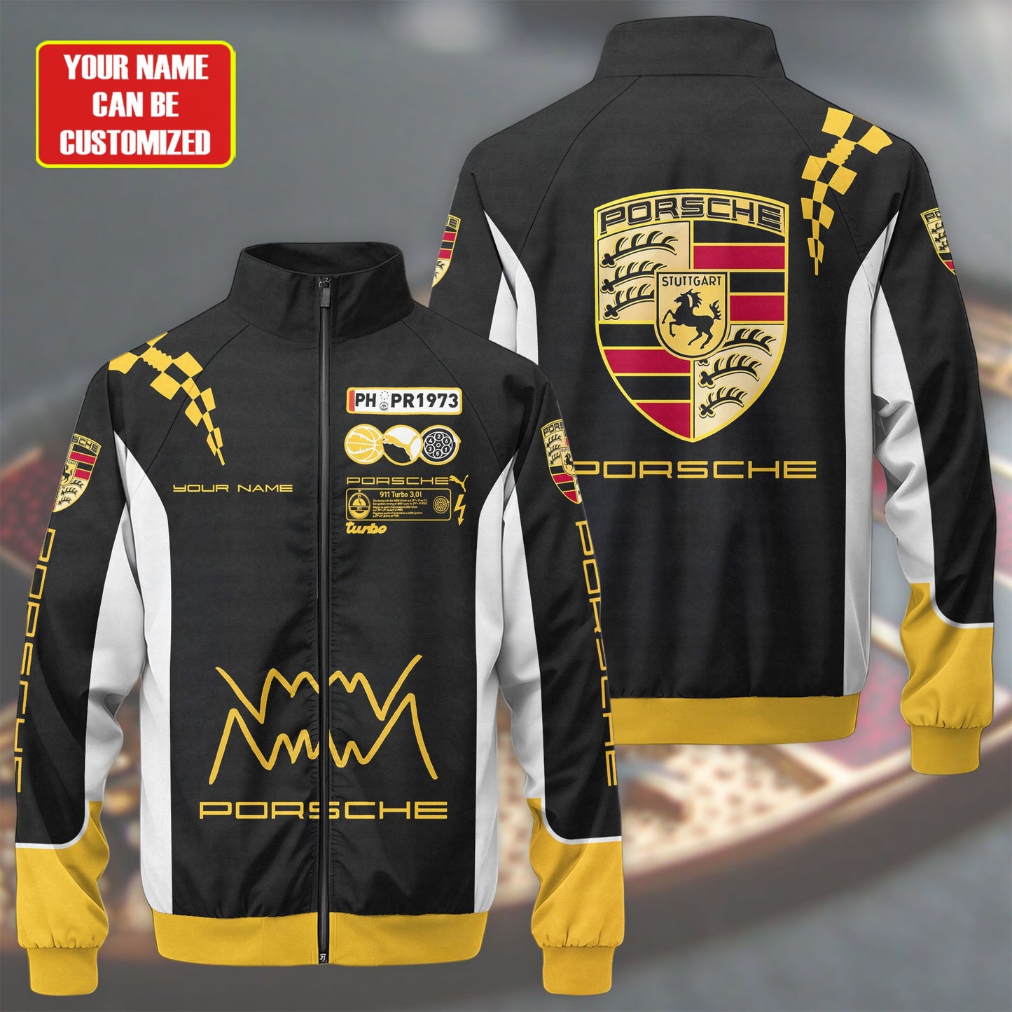 Pors X Pm Sport Zipper Stand Collar Jacket