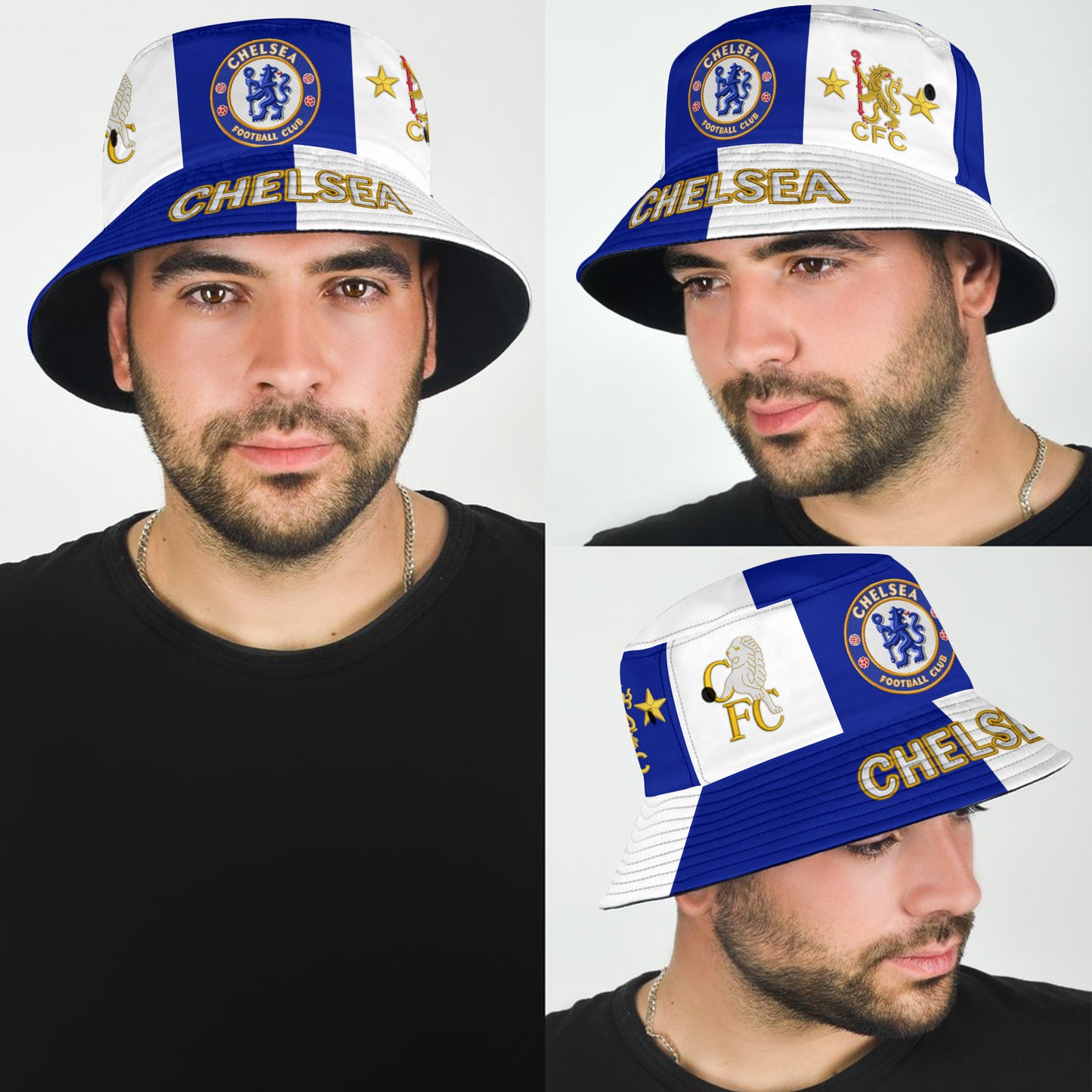 Chelsea Embroidery Pattern Bucket Hat