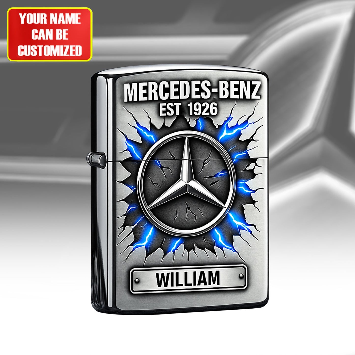 Personalized Merc Thunder Zippo Lighter