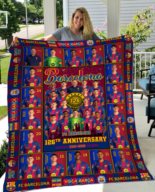 Barca Anniversary 3D Fleece Blanket