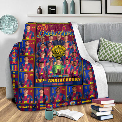 Barca Anniversary 3D Fleece Blanket