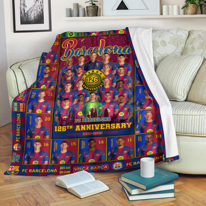 Barca Anniversary 3D Fleece Blanket